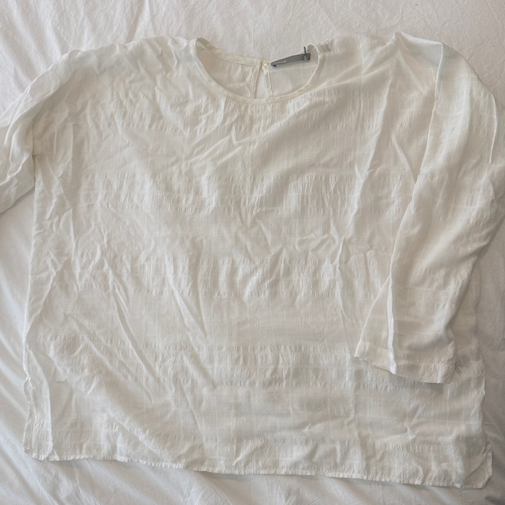 Vince white blouse size small